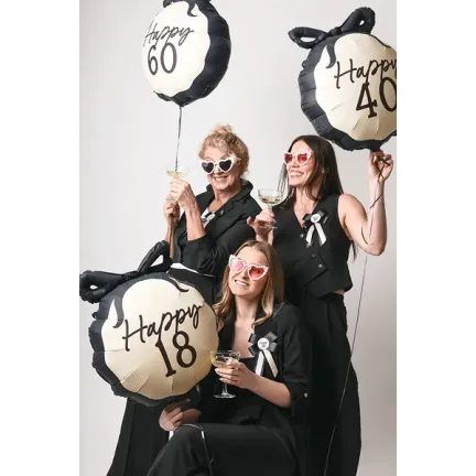 Okulary Serduszka z perłami, różowe